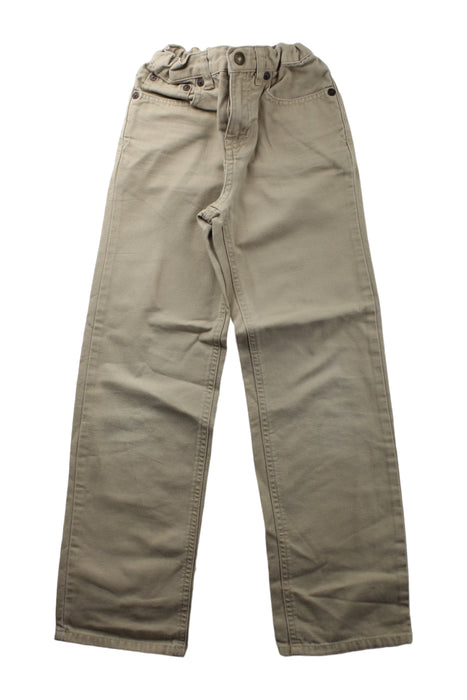 A Beige Casual Pants from Polo Ralph Lauren in size 7Y for boy. (Front View)