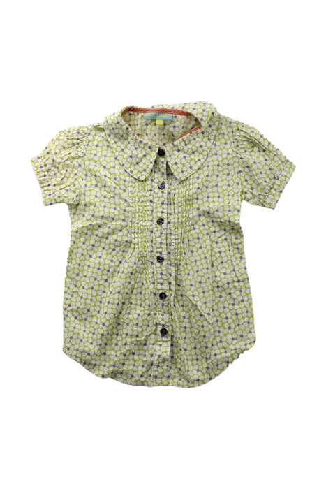 A Green Short Sleeve Shirts from Zolima in size 3T for girl. (Front View)