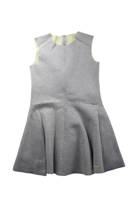 A Grey Sleeveless Dresses from Fendi in size 10Y for girl. (Front View)