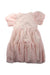 A Pink Short Sleeve Dresses from Seed in size 5T for girl. (Back View)