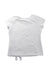 A White Short Sleeve T Shirts from Momonittu in size 8Y for girl. (Back View)