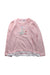 A Pink Crewneck Sweatshirts from Miki House in size 5T for girl. (Front View)