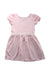 A Pink Short Sleeve Dresses from Polo Ralph Lauren in size 5T for girl. (Front View)