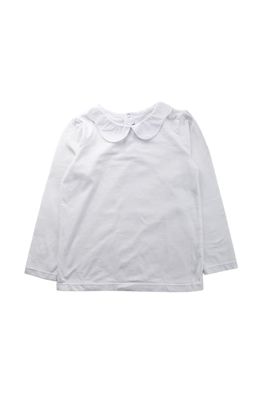 A White Long Sleeve Tops from Jacadi in size 6T for girl. (Front View)