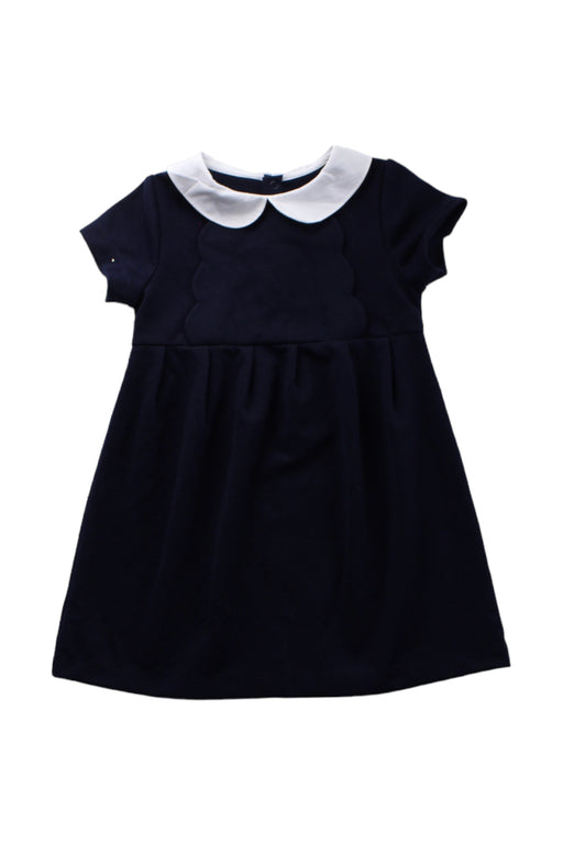 A Blue Short Sleeve Dresses from Jacadi in size 3T for girl. (Front View)