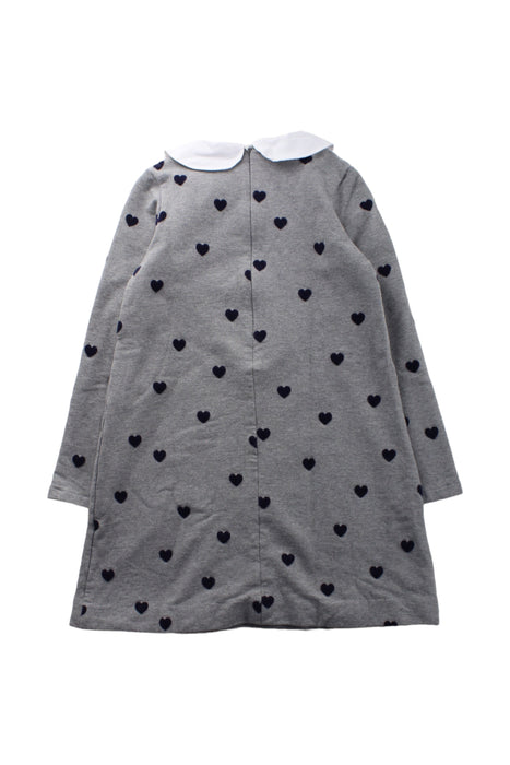 A Grey Long Sleeve Dresses from Jacadi in size 8Y for girl. (Back View)