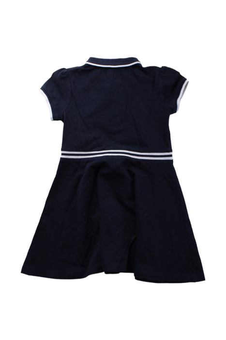 A Blue Short Sleeve Dresses from Jacadi in size 5T for girl. (Back View)