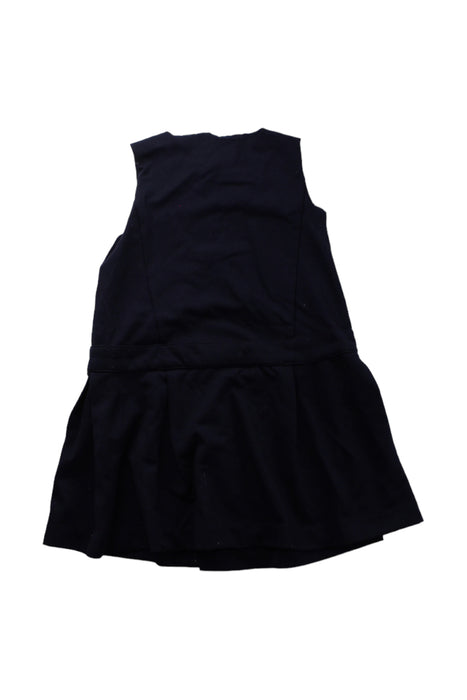 A Blue Overall Dresses from Jacadi in size 5T for girl. (Back View)