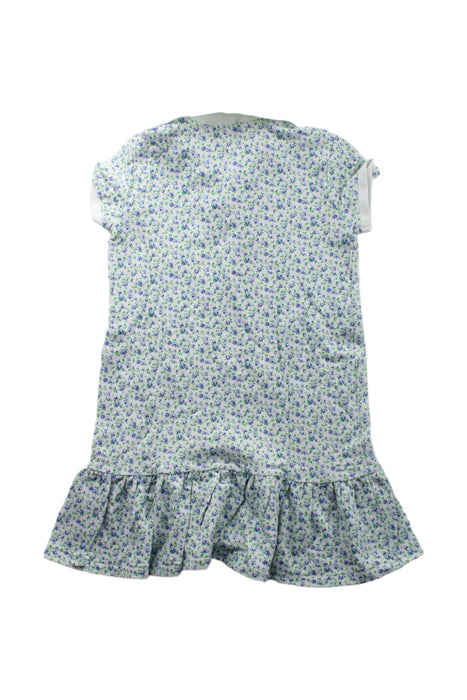 A Green Short Sleeve Dresses from Polo Ralph Lauren in size 5T for girl. (Back View)