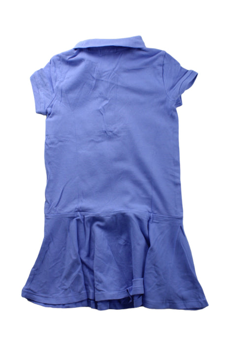 A Blue Short Sleeve Dresses from Polo Ralph Lauren in size 5T for girl. (Back View)