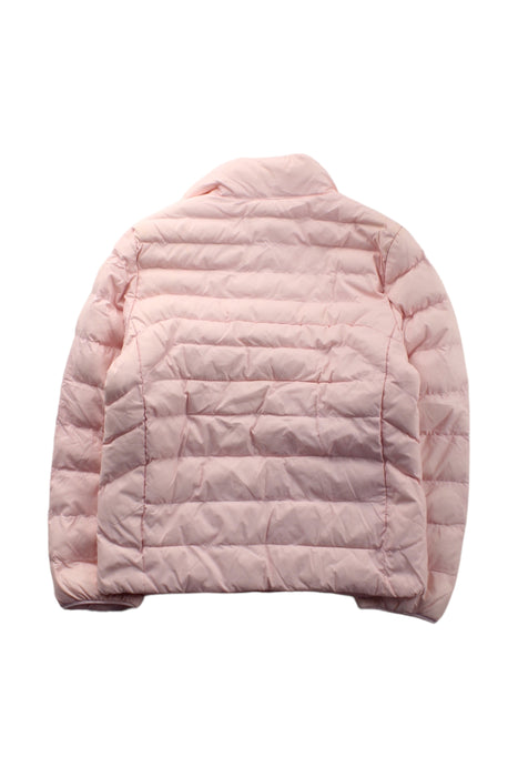 A Pink Puffer/Quilted Jackets from Polo Ralph Lauren in size 5T for girl. (Back View)