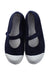 A Blue Flats from Jacadi in size 6T for girl. (Back View)