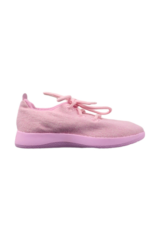 A Pink Sneakers from allbirds in size 6T for girl. (Front View)