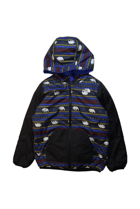 A Multicolour Puffer/Quilted Jackets from The North Face in size 6T for boy. (Front View)