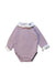 A Purple Long Sleeve Bodysuits from Laranjinha in size 3-6M for girl. (Front View)