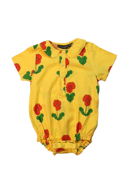 A Multicolour Short Sleeve Bodysuits from Mini Rodini in size 12-18M for girl. (Front View)