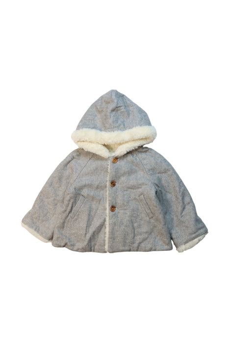 A Grey Coats from Nanos in size 18-24M for neutral. (Front View)