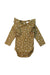 A Green Long Sleeve Bodysuits from Jamie Kay in size 3-6M for girl. (Front View)