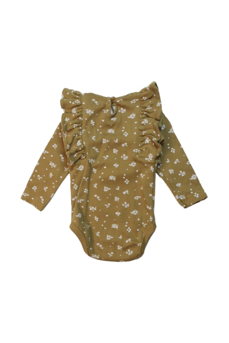 A Green Long Sleeve Bodysuits from Jamie Kay in size 3-6M for girl. (Back View)