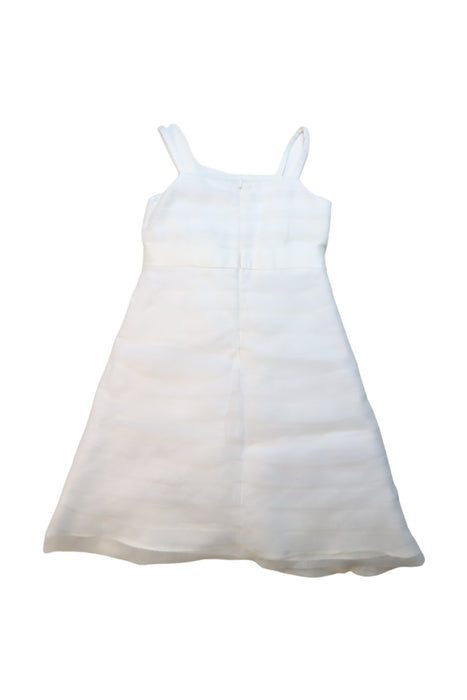 A White Sleeveless Dresses from Nicholas & Bears in size 4T for girl. (Back View)