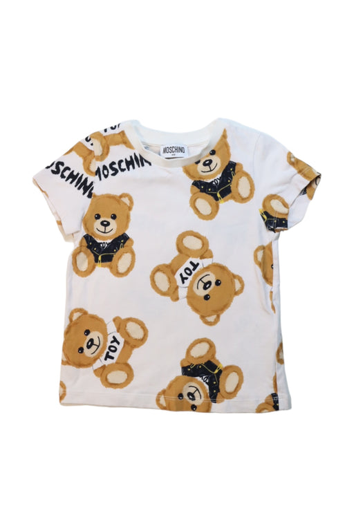 A Multicolour Short Sleeve T Shirts from Moschino in size 4T for girl. (Front View)