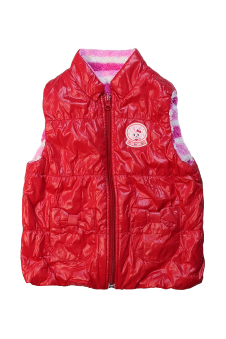 A Multicolour Outerwear Vests from Miki House in size 2T for girl. (Front View)