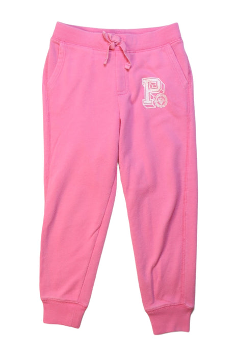 A Pink Sweatpants from Polo Ralph Lauren in size 4T for girl. (Front View)