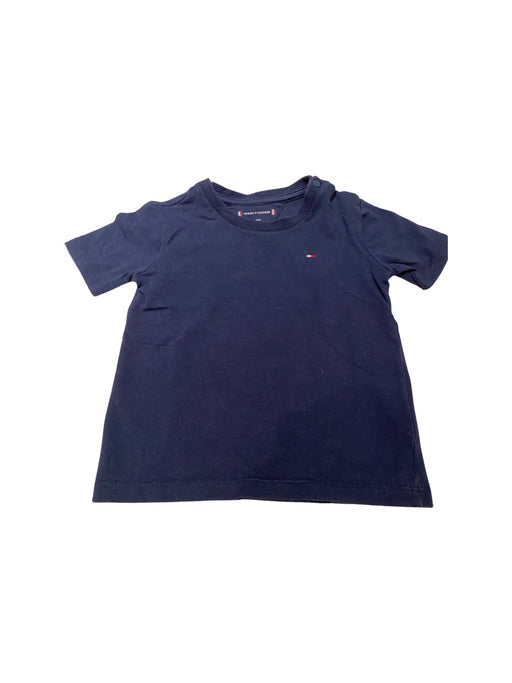 A Navy Short Sleeve T Shirts from Tommy Hilfiger in size 6-12M for neutral. (Front View)