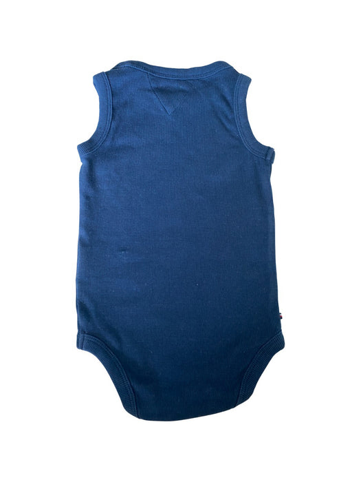 A Blue Sleeveless Bodysuits from Tommy Hilfiger in size 6-12M for neutral. (Back View)