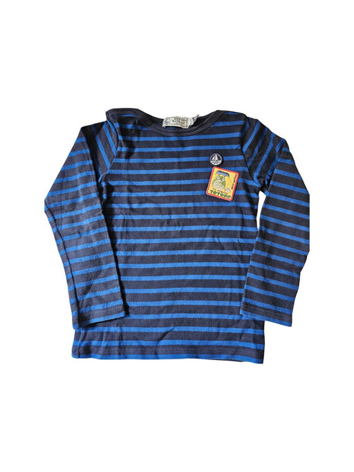 A Blue Long Sleeve T Shirts from Petit Bateau in size 6T for neutral. (Front View)