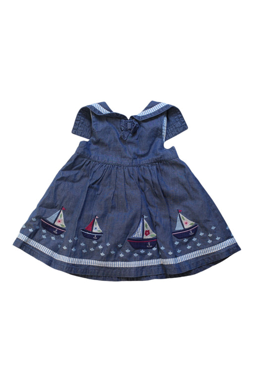 A Multicolour Sleeveless Dresses from Jojo Maman Bébé in size 0-3M for girl. (Front View)