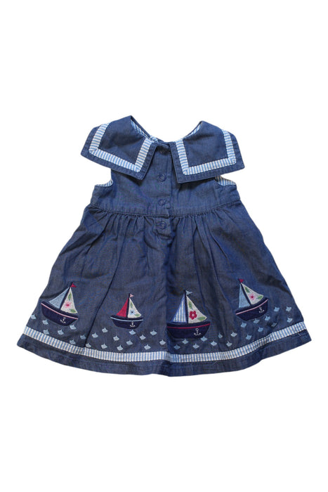 A Multicolour Sleeveless Dresses from Jojo Maman Bébé in size 0-3M for girl. (Back View)