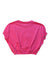 A Pink Short Sleeve Tops from Tommy Hilfiger in size 5T for girl. (Back View)