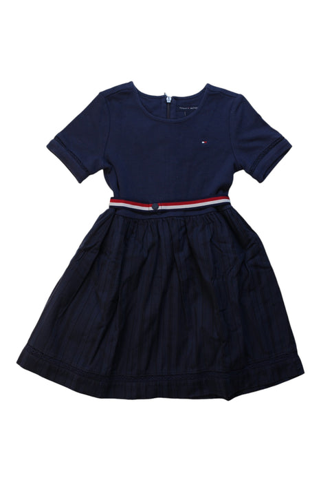 A Multicolour Short Sleeve Dresses from Tommy Hilfiger in size 4T for girl. (Front View)