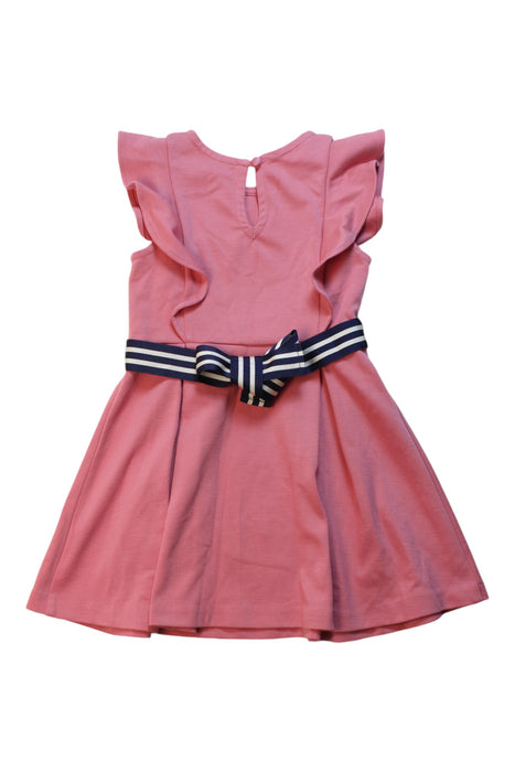 A Pink Short Sleeve Dresses from Polo Ralph Lauren in size 3T for girl. (Back View)