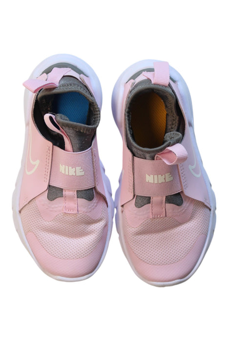 A Pink Slip Ons from Nike in size 5T for girl. (Back View)