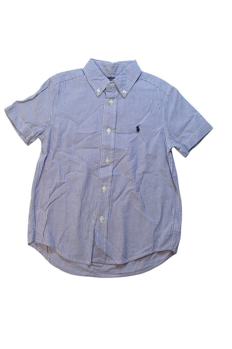 A Blue Short Sleeve Shirts from Polo Ralph Lauren in size 5T for boy. (Front View)