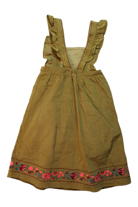 A Gold Sleeveless Dresses from Louise Misha in size 6T for girl. (Back View)