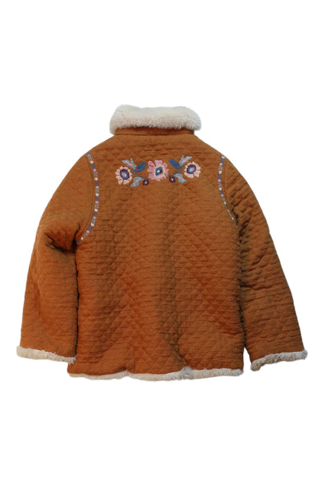 A Orange Lightweight Jackets from Louise Misha in size 6T for boy. (Back View)