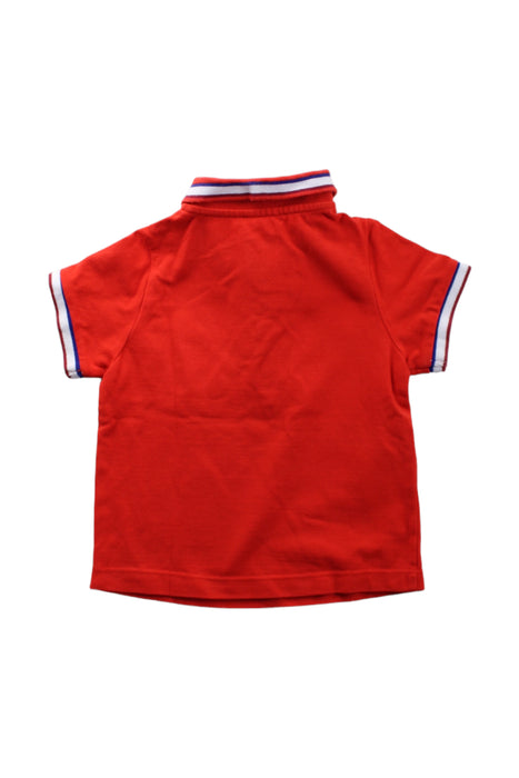 A Red Short Sleeve Polos from Jacadi in size 2T for boy. (Back View)