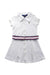 A White Short Sleeve Dresses from Polo Ralph Lauren in size 3T for girl. (Front View)