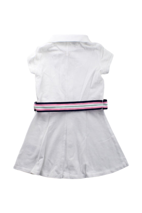 A White Short Sleeve Dresses from Polo Ralph Lauren in size 3T for girl. (Back View)