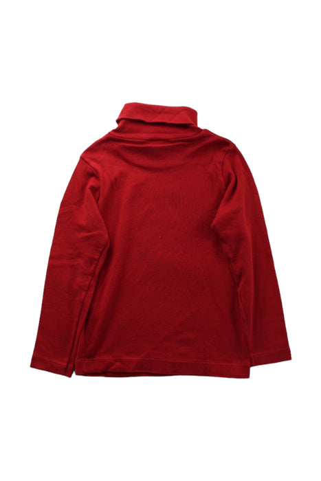 A Red Long Sleeve Tops from Petit Bateau in size 3T for boy. (Back View)