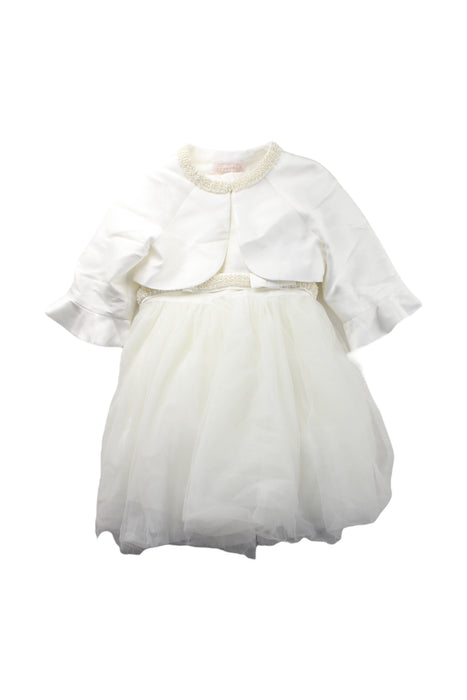 A White Long Sleeve Dresses from Nicholas & Bears in size 4T for girl. (Front View)