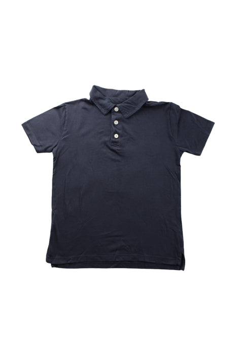 A Grey Short Sleeve Polos from Crewcuts in size 6T for boy. (Front View)