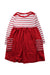 A Red Long Sleeve Dresses from Hanna Andersson in size 3T for girl. (Front View)