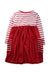 A Red Long Sleeve Dresses from Hanna Andersson in size 3T for girl. (Back View)