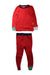 A Red Pyjama Sets from Crewcuts in size 3T for boy. (Front View)