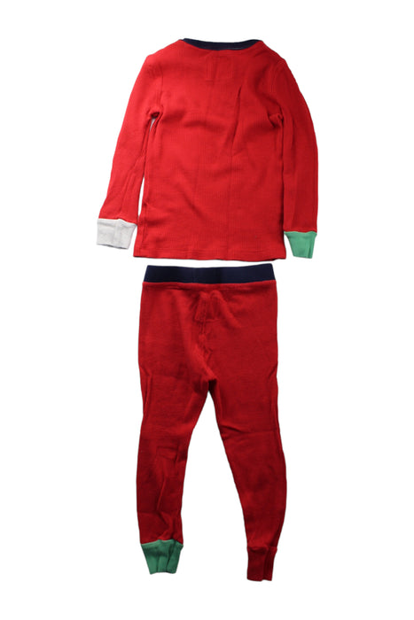 A Red Pyjama Sets from Crewcuts in size 3T for boy. (Back View)