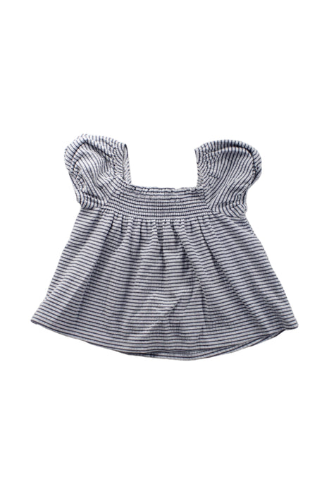 A Blue Short Sleeve Tops from Seed in size 3T for girl. (Front View)